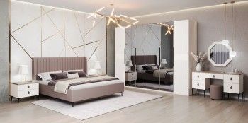 Спальня Стелла 6-дверная белый