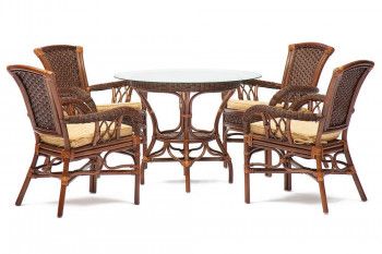 Комплект обеденный ANDREA Античный орех