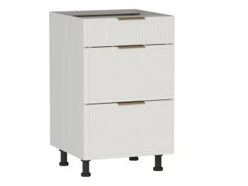 Стол с ящиками СЯ-50 (140/284), Берта (500*528*820) Экокожа Белый, 25323