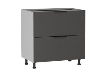 Стол с ящиками СЯ-2-80, Ватель (800*523*820) Экокожа Серый, 23323