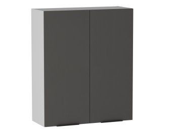 Шкаф 960 2-х дверный ШГ-80, Ватель (800*316*960) Экокожа Серый, 24563