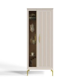 Витрина Замира 2-ств высокая бежевый