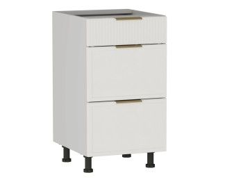 Стол с ящиками СЯ-45 (140/284), Берта (450*528*820) Экокожа Белый, 25322