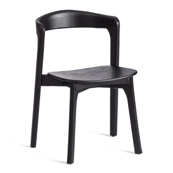 Стул ASGARD, дерево вяз, черный, 48х43х76 см