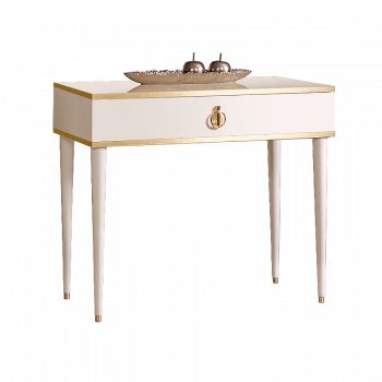 м. Римская - Стол туалетный узкий Римини (слоновая кость золото) РМСТ-1[9]