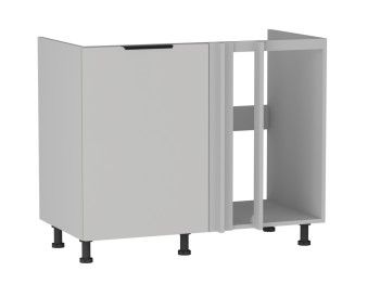 Стол под мойку угловой СМУ-110, Ватель (1000*554*820) Экокожа Белый, 23914