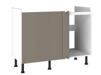 Стол под мойку угловой СМУ-120, Виста (1100*534*870) Мокко, 25505