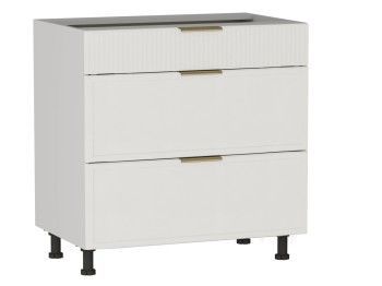 Стол с ящиками СЯ-80 (140/284), Берта (800*528*820) Экокожа Белый, 25325