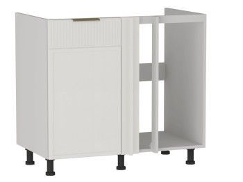 Стол под мойку угловой СМУ-100, Берта (900*554*820) Экокожа Белый, 25318