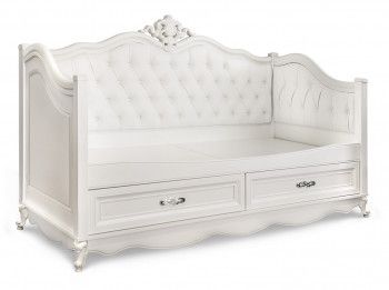 Диван кровать Мишель белый матовый