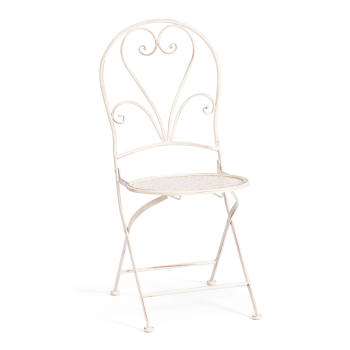 Стул Love Chair (PL08-11140), стальной сплав, античный белый, 40х47,5х94 см