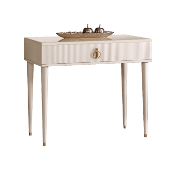 Стол туалетный узкий Римини СОЛО (Бежевый/Золото) РМСТ-1(s)[9]
