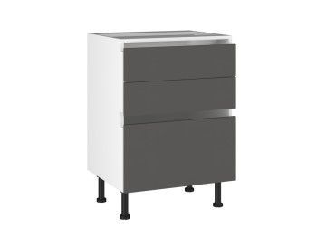 Стол с ящиками СЯ-60 Start Soft Boyard, Виста (600*523*870) Экокожа Серый, 26620