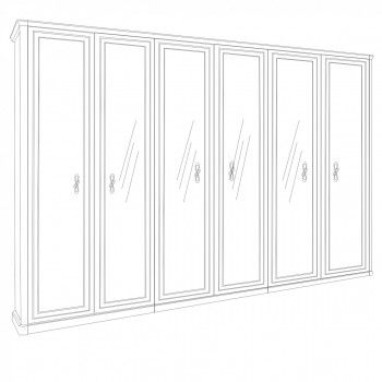 Шкаф Джоконда 6-дверный корень дуба глянец