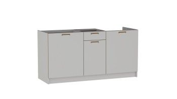 Стол С-160, Смарт (1600*566*820) Серый, 22602