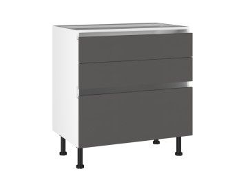 Стол с ящиками СЯ-80 Start Soft Boyard, Виста (800*523*870) Экокожа Серый, 26622