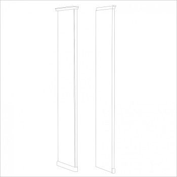 Мишель стоевая к шкафу правая белый матовый