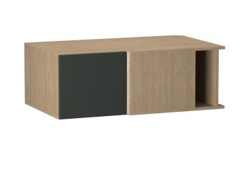 Шкаф АГУ-100, Женева (1000*600*360) Дуб Палермо/Зеленый матовый, 21957