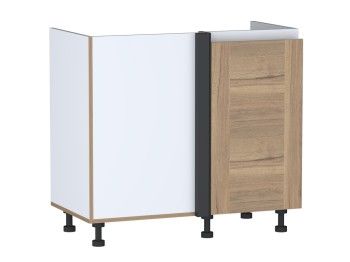 Стол под мойку угловой СМУ-100 правый, Сити (900*470*820) Дуб Галифакс натуральный, 20811