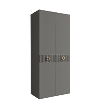 Шкаф 2-х дверный Bogemia Fillini (Серый/Золото) БМШ2/2(Fi)