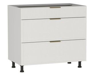 Стол с ящиками СЯ-90 (140/284), Берта (900*528*820) Экокожа Белый, 25326