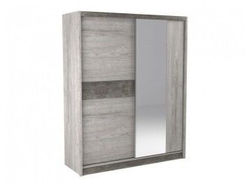 Шкаф-купе 2-х дверный 2300, Денвер (1778*631*2300) Риббек серый, 11727