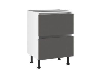 Стол с ящиками СЯ-(2)-60 Start Soft Boyard, Виста (600*523*870) Экокожа Серый, 26614