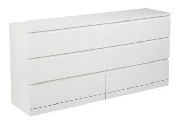 МАЛЬМ / VARMA Комод ИКЕА / IKEA 6D, 160x78x40, пигмент, белый