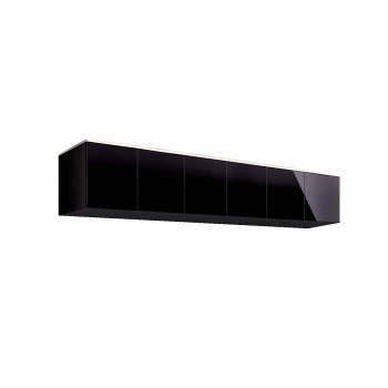 Антресоль для 6-х дверного шкафа Римини (Черный/серебро) РМАН-1(6)