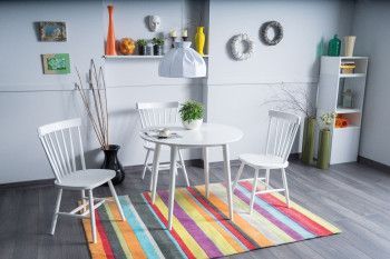 Стол обеденный Signal LARSON 90 (белый)