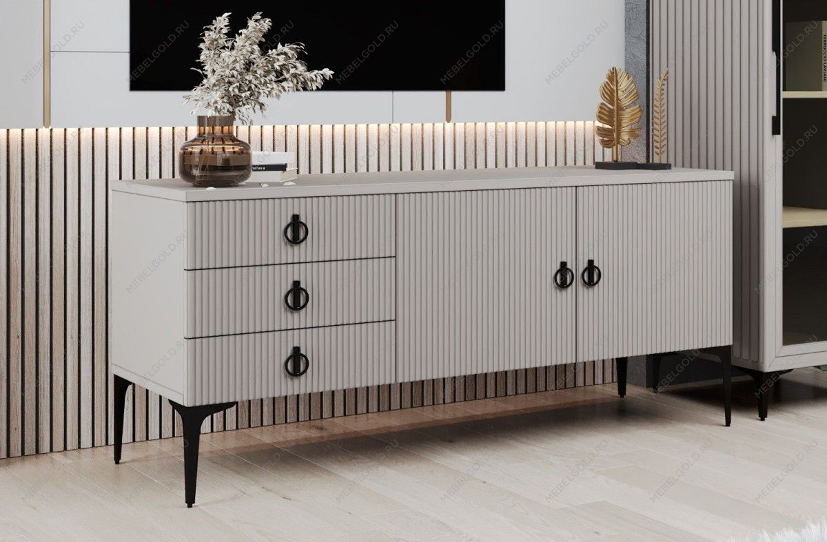 Тумба Стелла светло серый камень | изображение 2