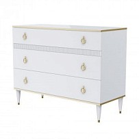 Комод с планкой Римини СОЛО (белый золото) РМКМ-3 (s) - Выставка м. Марьина роща