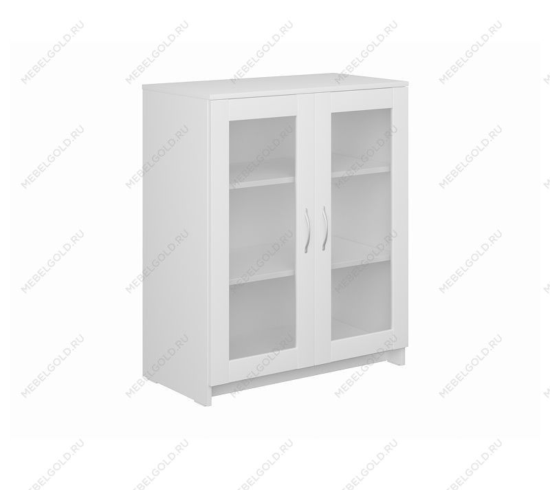 БРИМНЭС / СИРИУС тумба ИКЕА / IKEA 2 двери со стеклом 78х95 белая | изображение 3