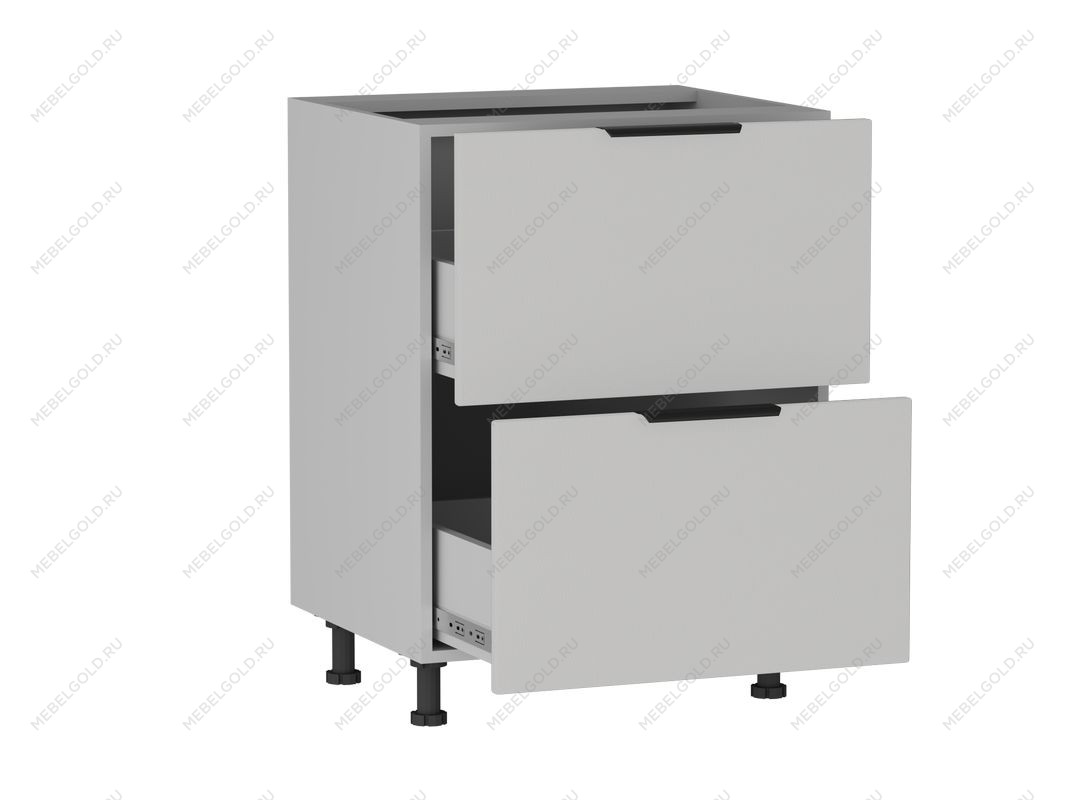 Стол с ящиками СЯ-2-60 , Ватель (600*523*820) Экокожа Белый, 23922 | изображение 1