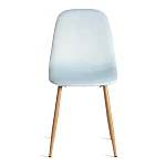 Стул BREEZE (mod. 4724), Велюр/металл, 44 х 53 х 87 см, Aquamarine (аквамарин) HLR16 / натуральный | изображение 4