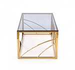 Стол журнальный Halmar UNIVERSE (дымчатый/золотой) | изображение 2