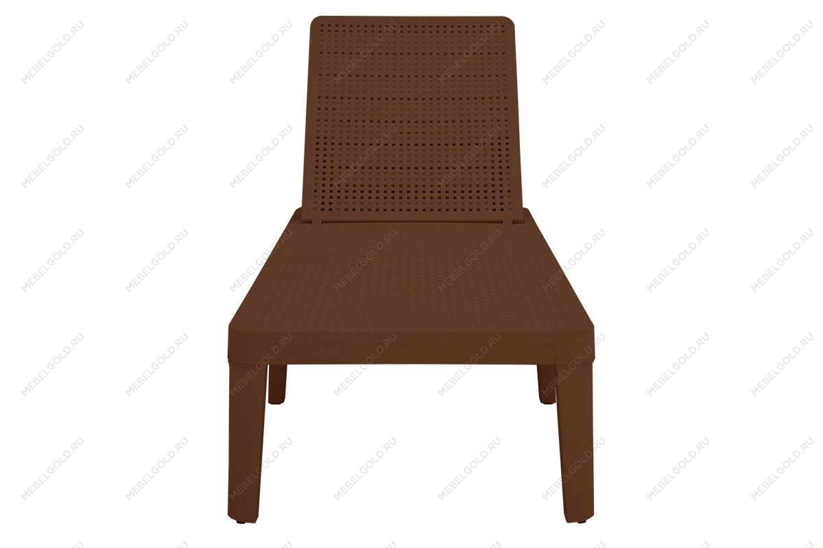 Шезлонг Tweet compact с матрасом, коричневый | изображение 2