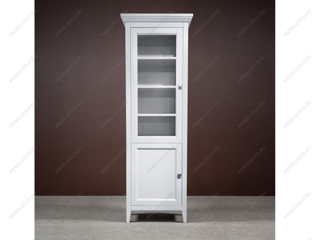 Библиотека 1 дверная левая Manhattan (Белый) | изображение 1