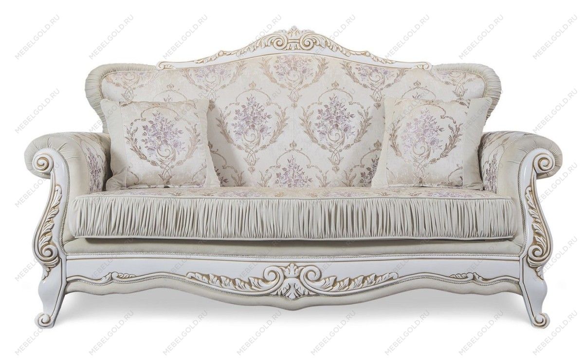Диван Алсу 3х местный белый глянец | изображение 2