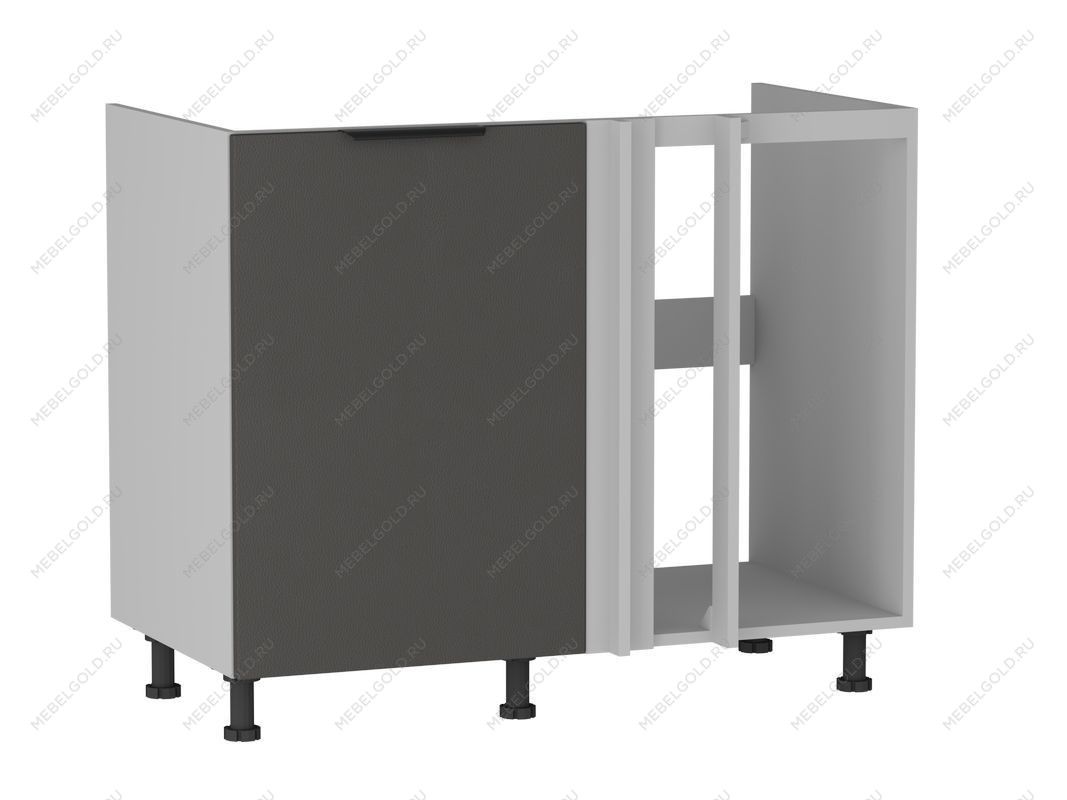 Стол под мойку угловой СМУ-110, Ватель (1000*554*820) Экокожа Серый, 23314