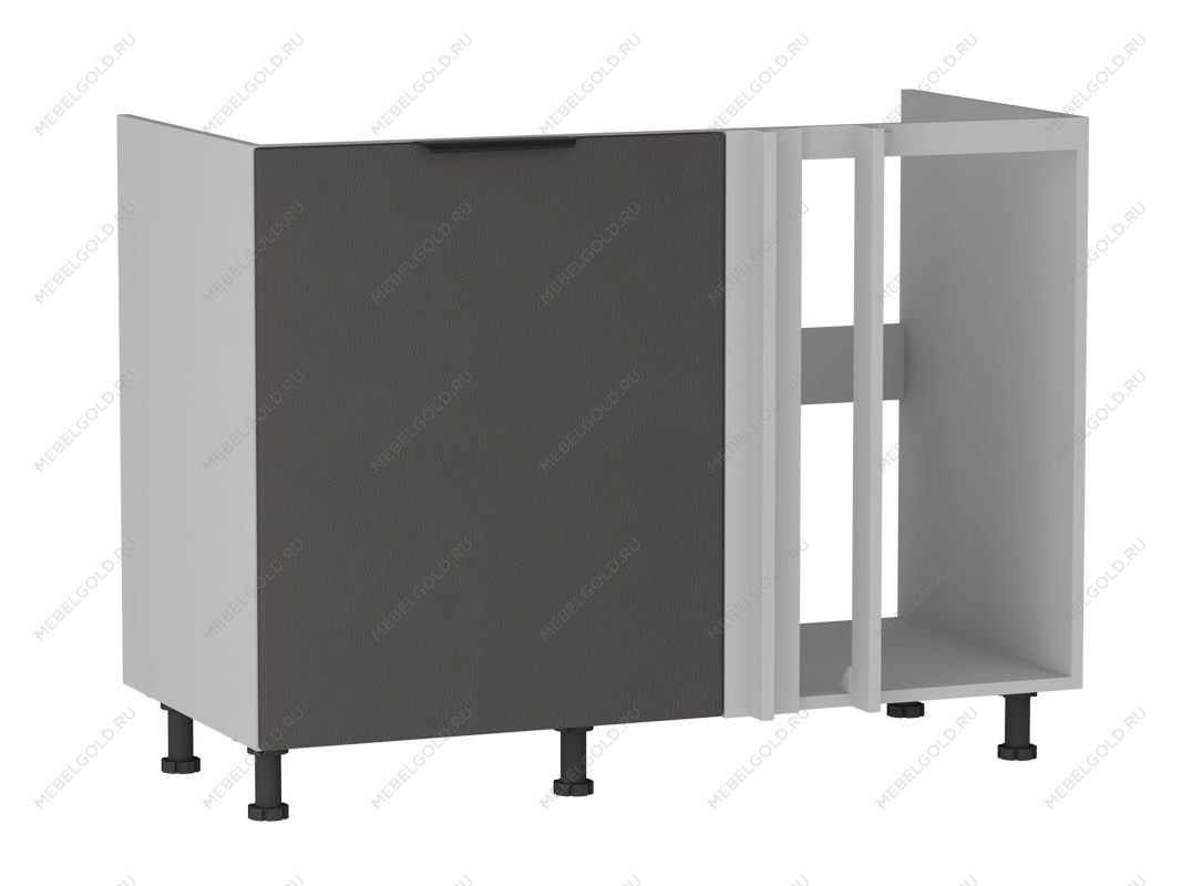 Стол под мойку угловой СМУ-120, Ватель (1100*554*820) Экокожа Серый, 23315