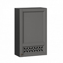 Амели-3 Шкаф кухонный 600 высокий (Чёрный/Оникс серый)