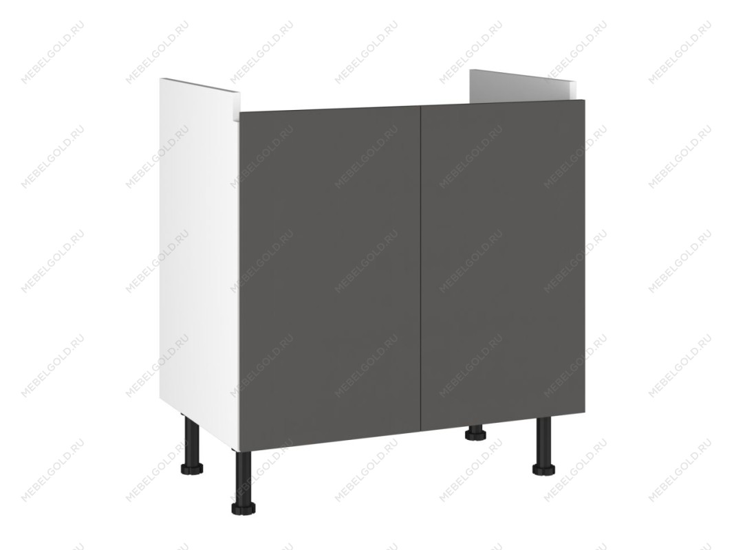 Стол под мойку СМ-80, Виста (800*520*870) Экокожа Серый, 26611