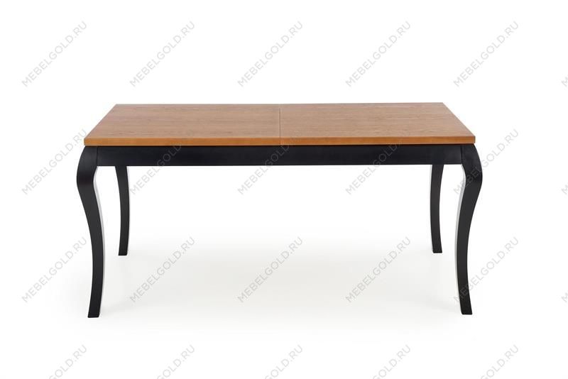 Стол обеденный Halmar WINDSOR раскладной (дуб темный/черный) | изображение 1