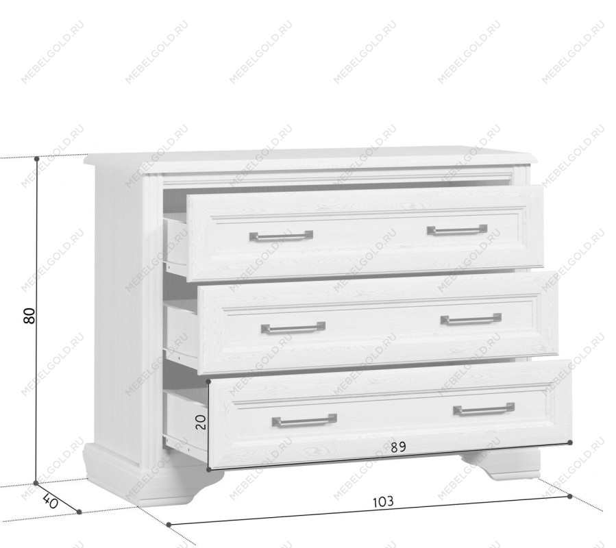Комод Стилиус KOM3S (Лиственница сибирская) | изображение 4