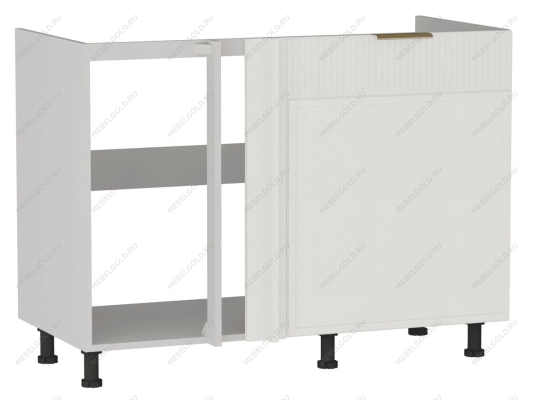 Стол под мойку угловой СМУ-120, Берта (1100*554*820) Экокожа Белый, 25320 | изображение 2