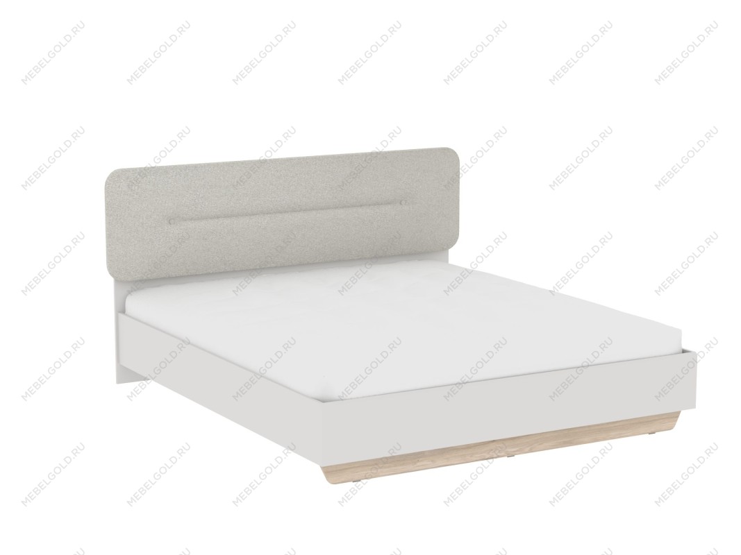 Кровать 1800 со светлой мягкой вставкой NEW и подъемным механизмом, Аврора Дуб Мария/Кашемир | изображение 1