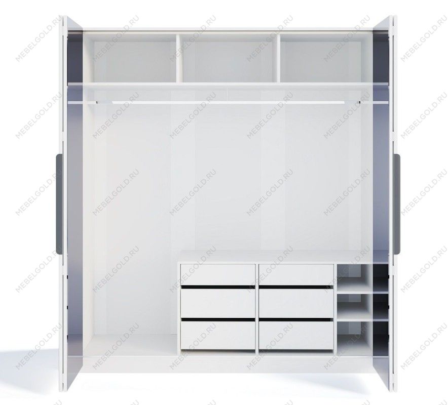 Шкаф Стелла 4-дверный белый | изображение 2