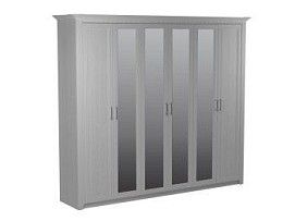 Шкаф 6-дверный, Клер (2693*593*2300) Сосна Андерсен, 11918