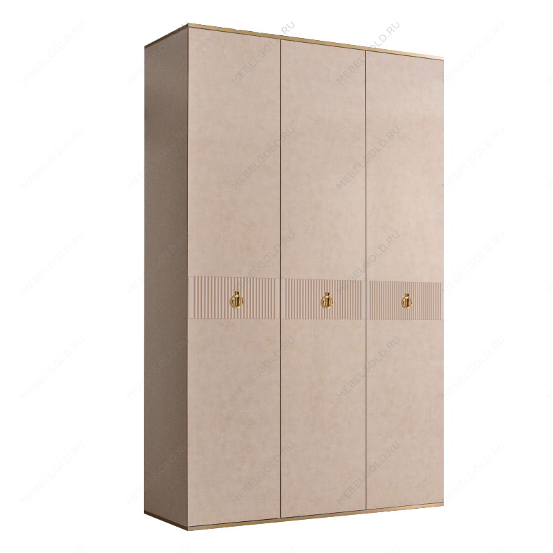 Шкаф 3-х дверный Римини СОЛО (Латте/Золото) РМШ2/3(s)